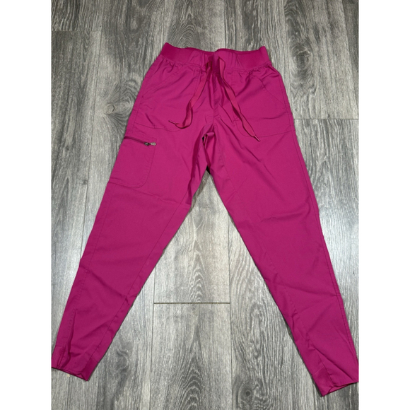Women's Pink Jogger scrub Pants - Picture 4 of 7